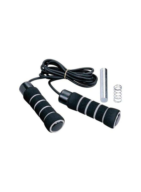 Pro Action B-408W Weighted Jump Rope, Black