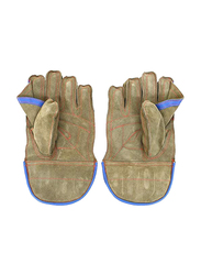 Karson Split Leather Wicket Keeping Cricket Gloves, 1 Pair, Multicolor
