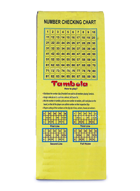 Funny Teddy 600-Piece Tambola Tickets, Multicolour