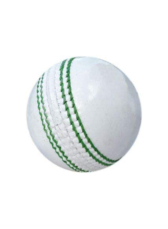 Leather GL Super Test Cricket Ball, 6 Pieces, White