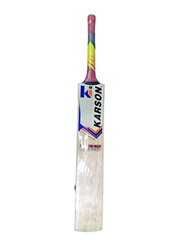 Karson Scoop Hard Tennis Ball Cricket Bat, White