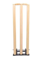 Cricket Stumps With Spring Stand, 28 Inch, 10060006, Beige