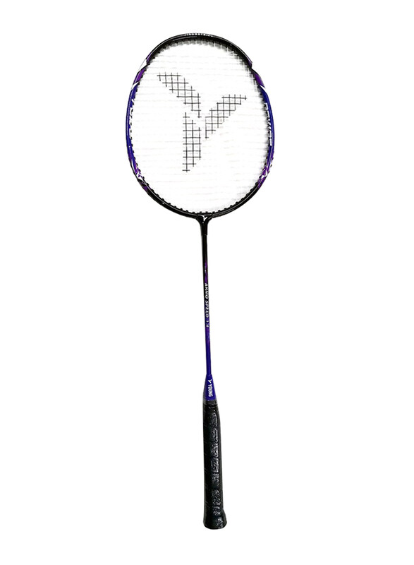 

Young Armo Speed 1.4 Badminton Racket, Purple/Black