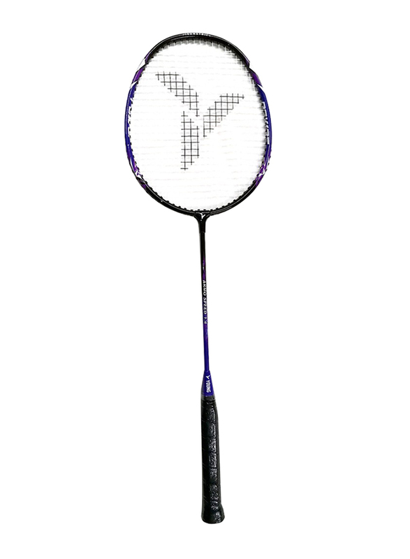 Young Armo Speed 1.4 Badminton Racket, Purple/Black