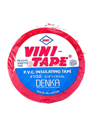 Denka 100 Piece Vini Insulation Tape, Red