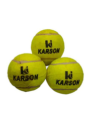 Karson Cricket Tennis Ball, 8-Piece, Yellow
