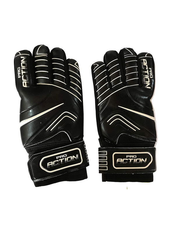 Pro Action Size-12 Football Gloves, Black