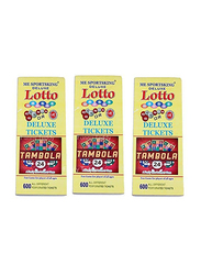 Funny Teddy 600-Piece Tambola Tickets, Multicolour