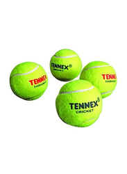 Tennex Heavy Cricket Tennis Ball, 6 Piece, Green