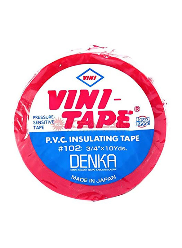 Denka 50 Piece Vini Insulation Tape, Red