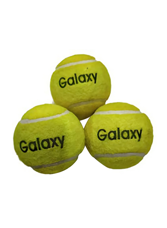 Galaxy 12-Piece Heavy Cricket Tennis Ball Set, Yellow