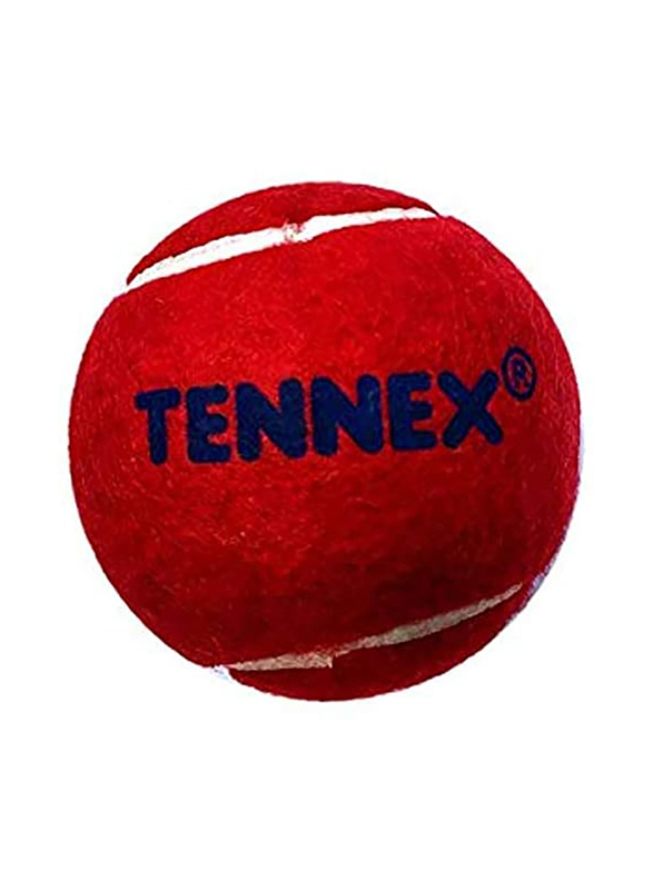 تينيكس طقم كرات تنس كريكيت شديدة التحمل من 12 قطعة ، أحمر
