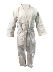 Top-Hill 4/170 Single Weave Student Judo Kimono with Elastic Pants, White
