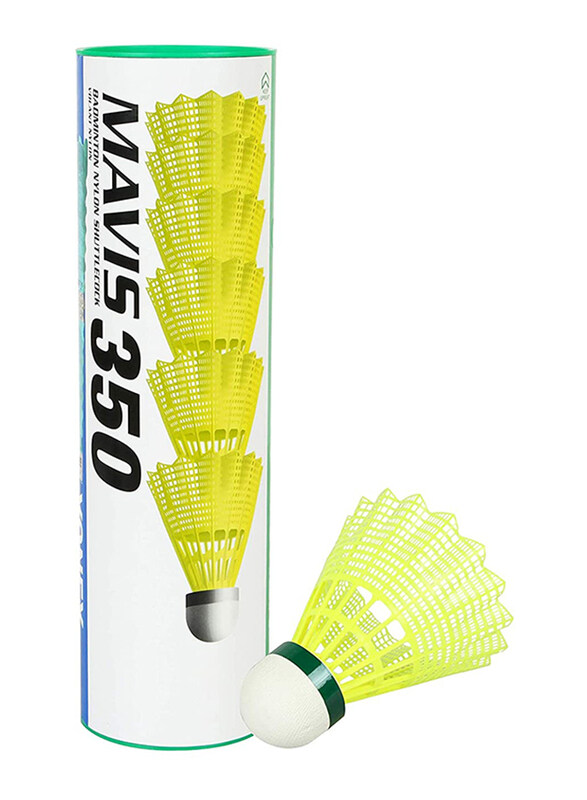 

Yonex Mavis 350 Slow Speed Shuttlecock, 6 Pieces, Yellow