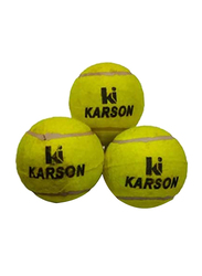 Karson 12-Piece Cricket Tennis Ball Set, Yellow