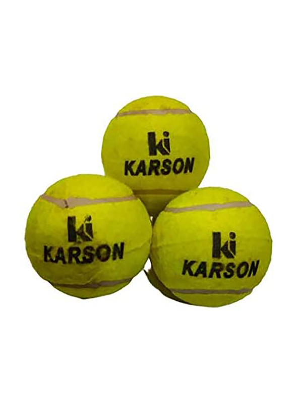 Karson 8-Piece Cricket Tennis Ball Set, Yellow