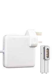 Apple Magsafe 85WH AC Charger Adapter for Apple Laptops, White