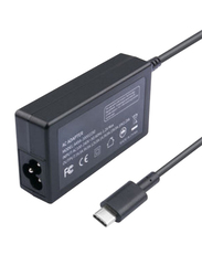 DELL 45W AC Charger Adapter for Dell Latitude/Chromebook Laptops, USB Type-C, Black