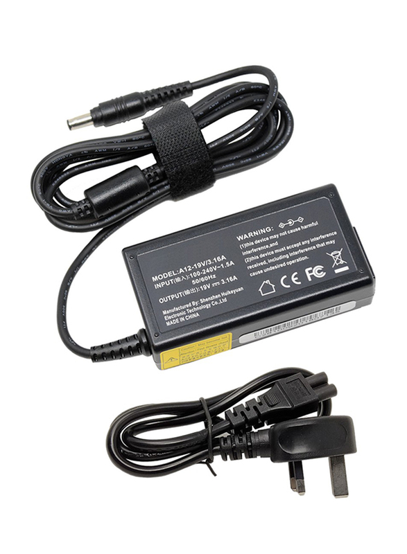 Samsung 60W AC Charger Adapter for Samsung Laptops, Black