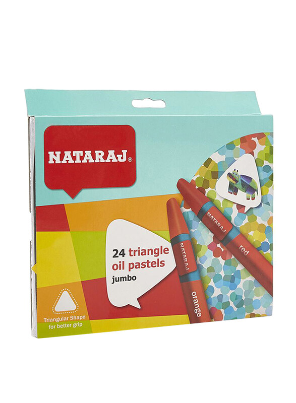 

Nataraj Triangle Oil Pastels Set, 24 Colors, Multicolor