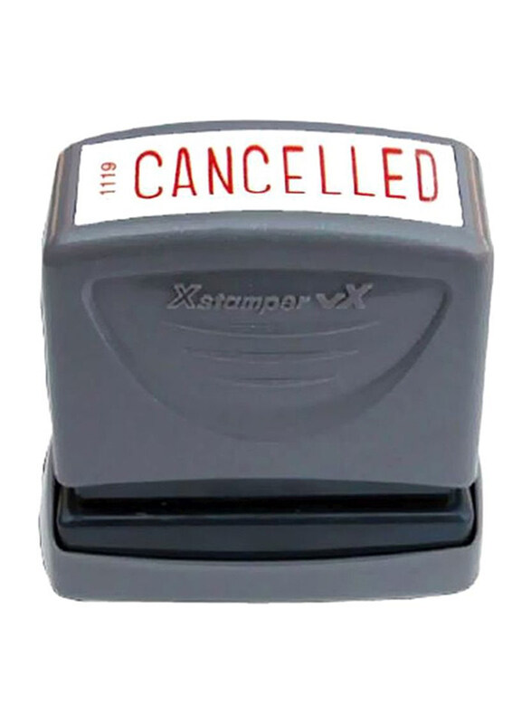 

Xstamper Pre-Inked 1119 Cancelled Stamp, Grey