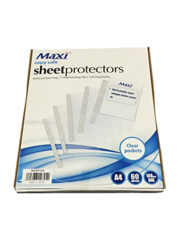 Maxi Sheet Protector, 100 Pieces, Clear
