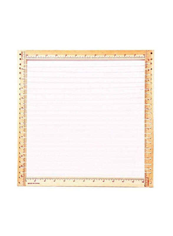 

SBC Wooden Loom, 35 x 35cm, White/Beige