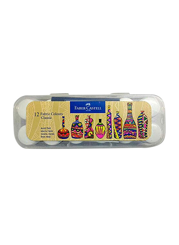 

Faber-Castell 12-Piece Fabric Colour Set, 10ml, Multicolor