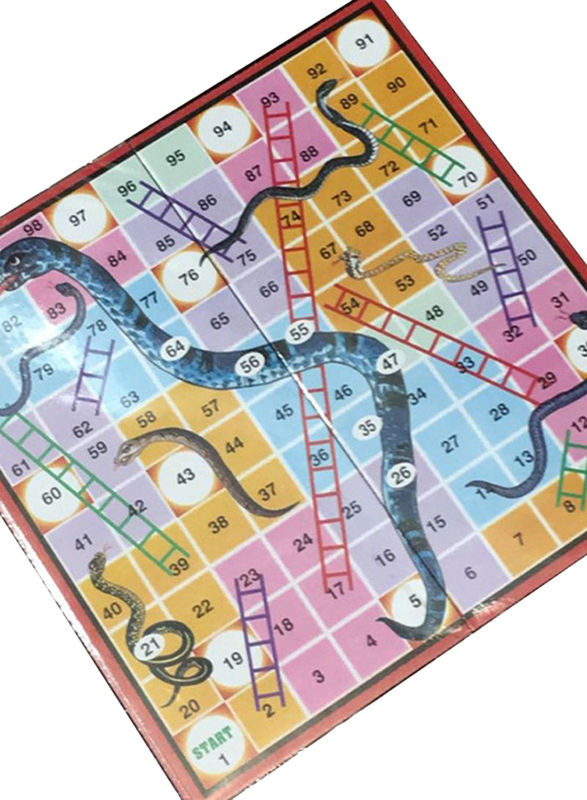 Ludo 2-In-1 Snakes and Ladder Plastic Board Games