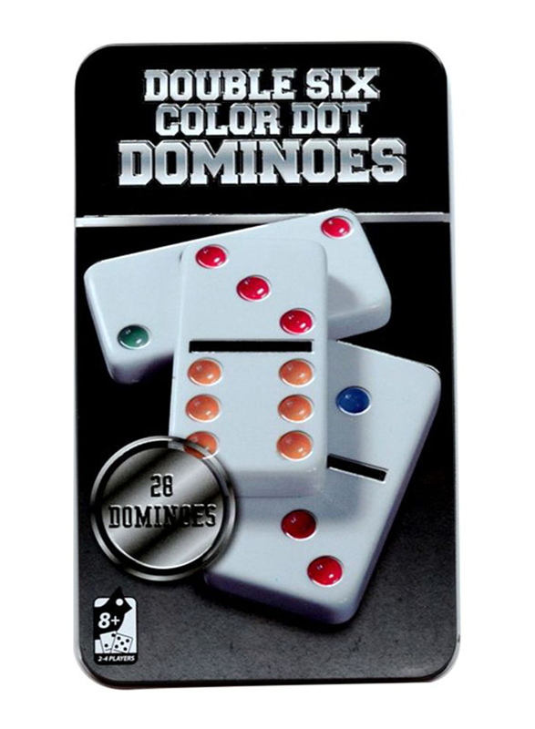 Dominoes Double Dot Set with Tin Case