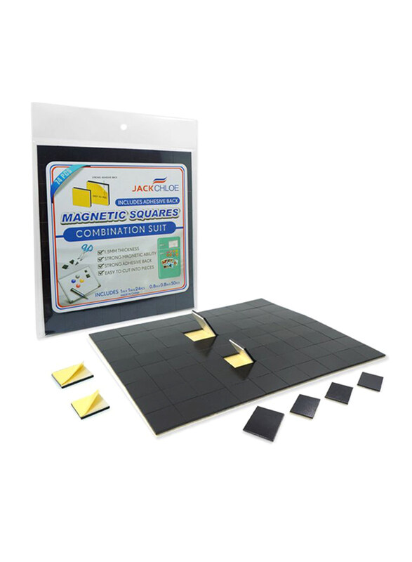 

Jack Chloe Magnetic Adhesive Square Set, 74-Pieces, JC-MS-2S-01, Black/Yellow