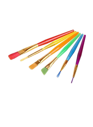 5-Piece Painting Brush Set with Palette, Multicolor