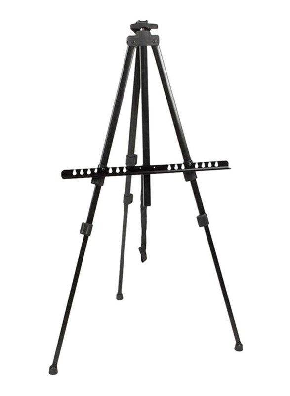 

Generic Heavy Iron Adjustable Art Painting Easel Tripod Stand, 160cm, Black