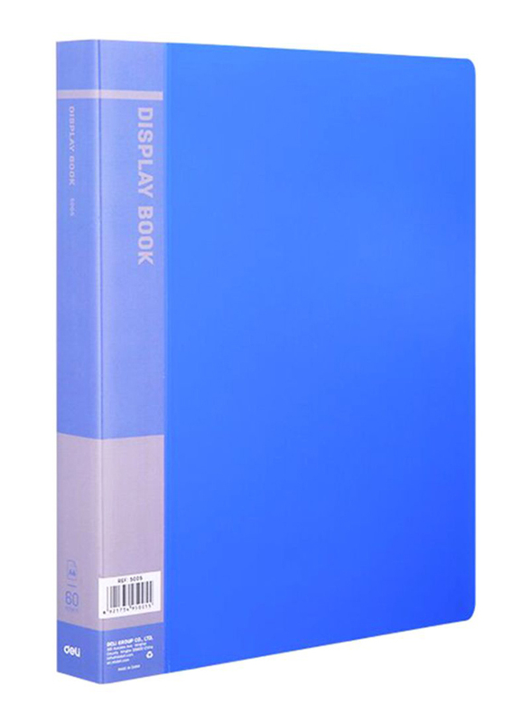 Deli Display Book, 60 Pocket, Blue