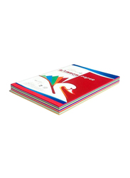 Rainbow Color Paper, 250 Sheets, 80 GSM, A4 Size, Multicolor