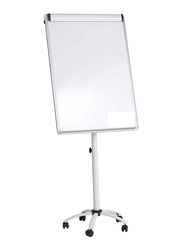 Fos Flip Chart Stand with Magnetic Board, White