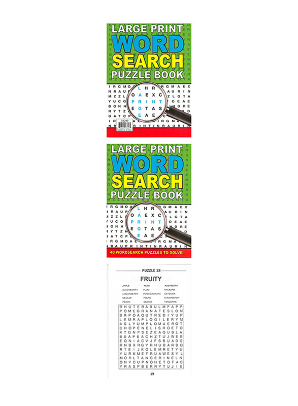 

Generic Large Print Wood Search Puzzle Book