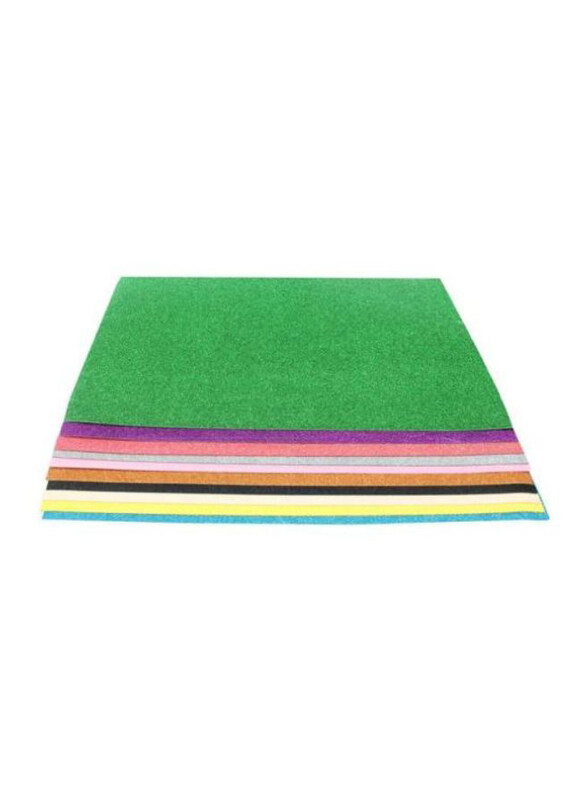 

Generic 10-Piece Glitter Foam Sheets, Multicolor