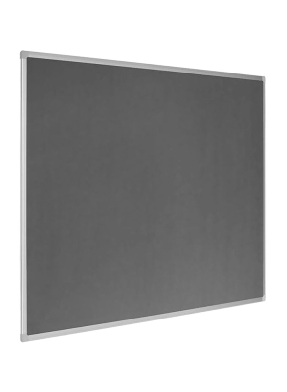 Wall Mounted Notice Board, 60 x 90cm, Grey