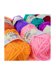 Lihao Acrylic Keins Knitting Crochet Craft Mini Yarn Set, 12-Pieces, 11.5 x 9.3 x 1.6 inch, Multicolor