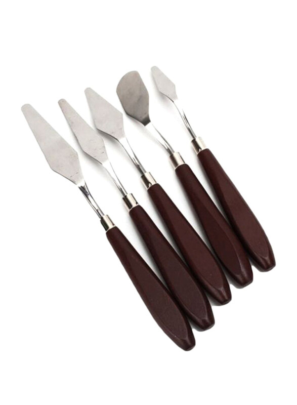 

Generic Palette Scraper Knife Set, 5-Pieces, Brown/Silver