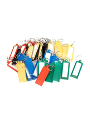 Uxcell Ring Key Tag, 50 Pieces, Green/Blue/Red