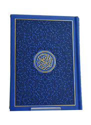 Dark Blue Colour Without Flowers Holy Quran, Hardcover Book, By: DLD