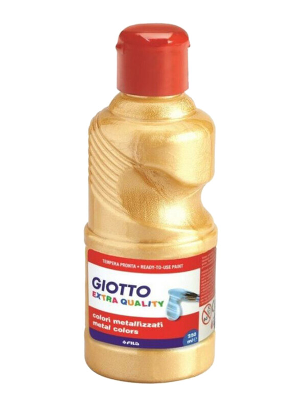 

Giotto Tempera Metal Glitter Paint, Gold