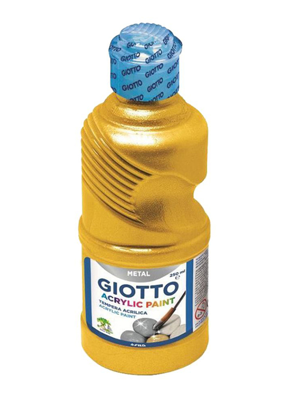 Giotto Tempera Acrylic Paint, 250ml, Gold