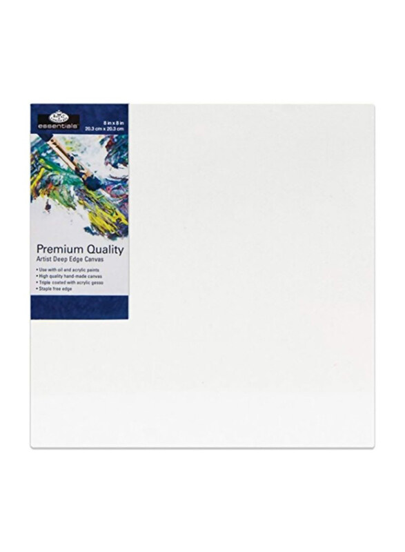 

Royal Brush Premium Gallery Style Deep Edge Canvas, White