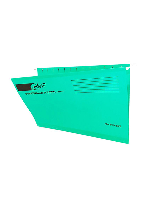 Elfen 50-Piece Deluxe Suspension File Folder Set, Green