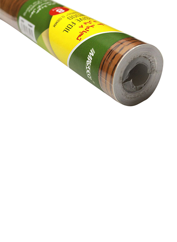 Masco Self Adhesive Roll, 8 Yard, 0591W8007DK, Wood Brown