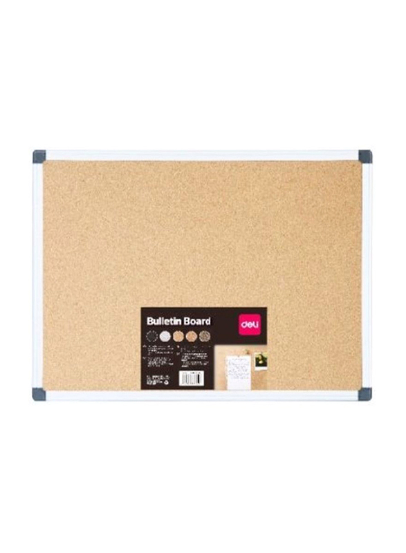 Deli Cork Board with Magnetic Frame, 90 x 60cm, Beige