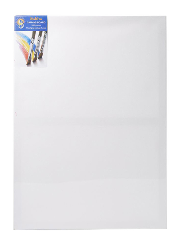 Sarvah Cotton Canvas Board, 50 x 70cm, White